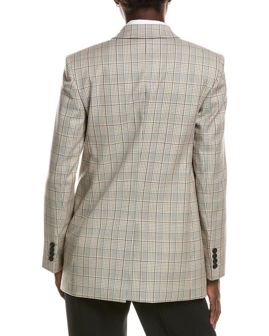 Boss Gray Jukana Wool-Blend Blazer