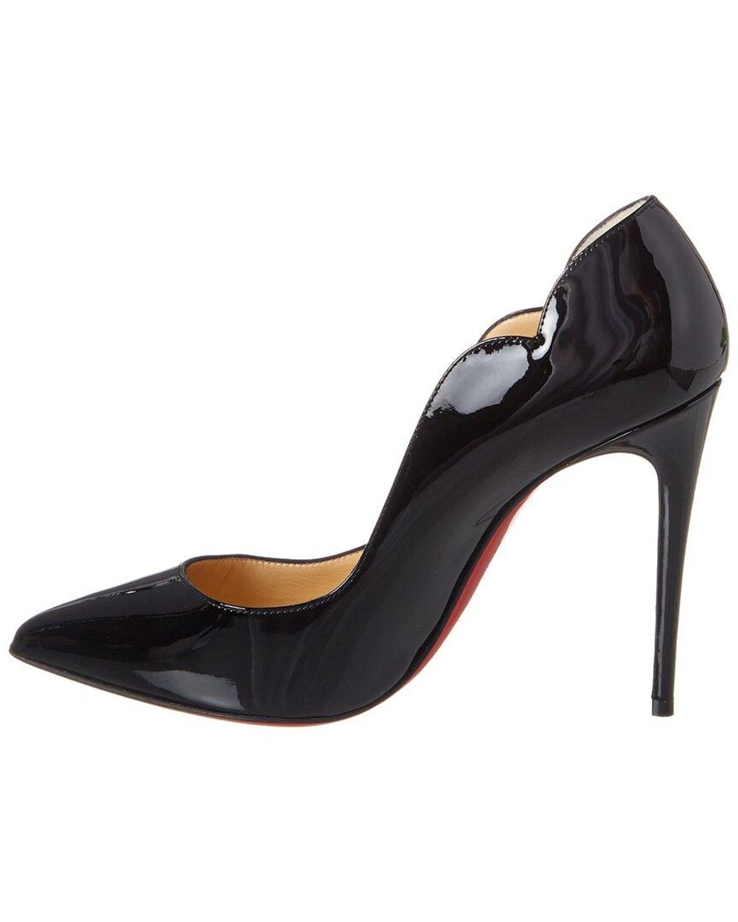 Christian Louboutin Black Hot Chick 100 Psychic Patent-leather Courts