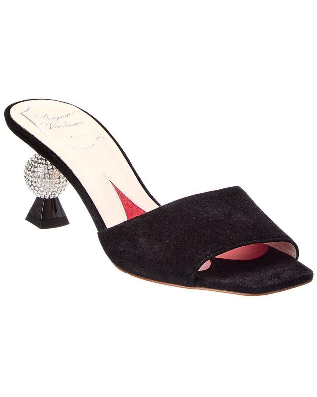 Roger Vivier Black Suede Sandal