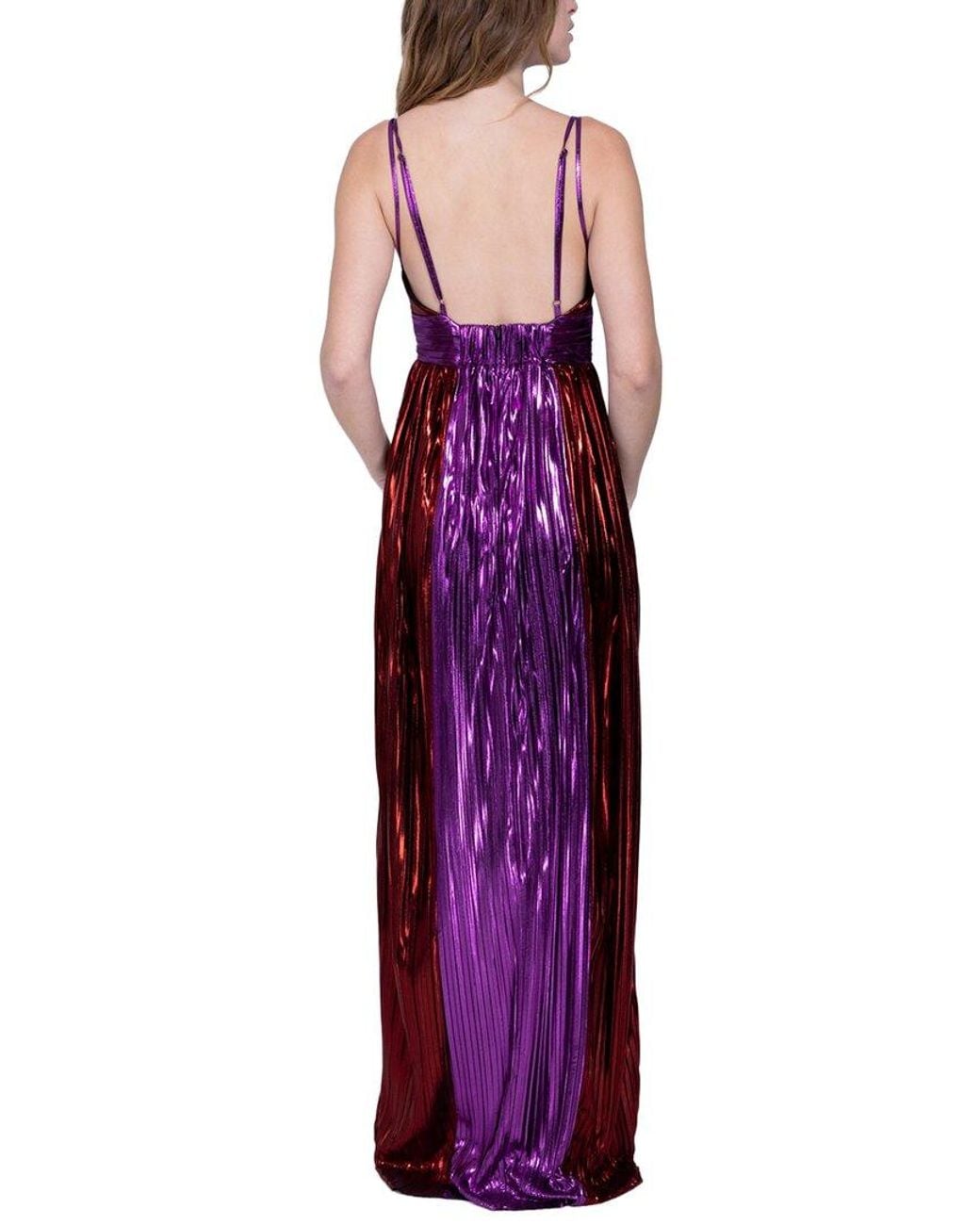 Sabina Musayev Purple Kaia Maxi Dress