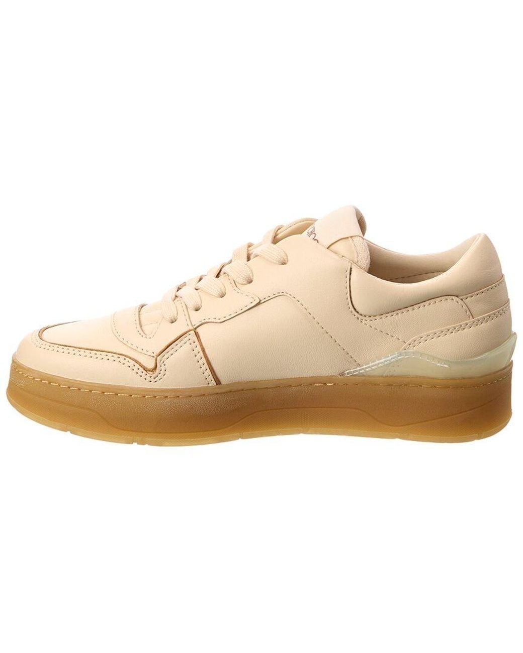Jimmy Choo Natural Florent/F Leather Sneaker