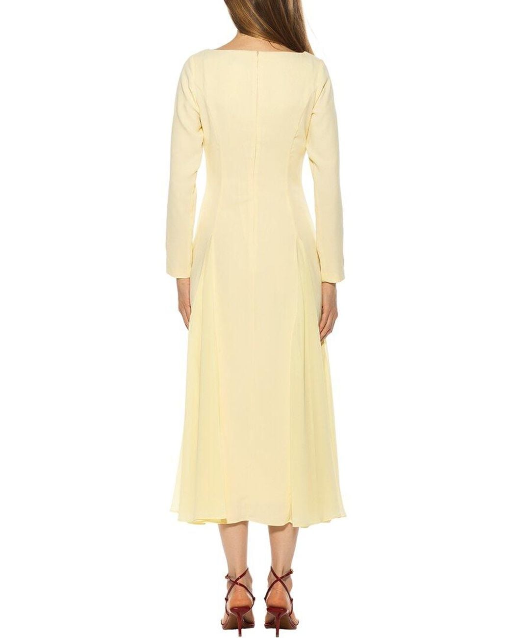 Alexia Admor Yellow Elodie Fit & Flare Dress