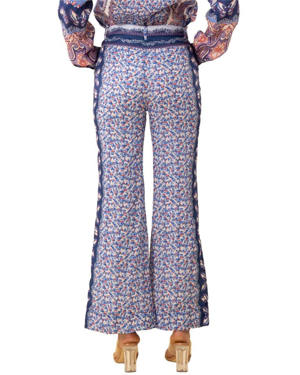 Hale Bob Blue Jenesis Linen Pant