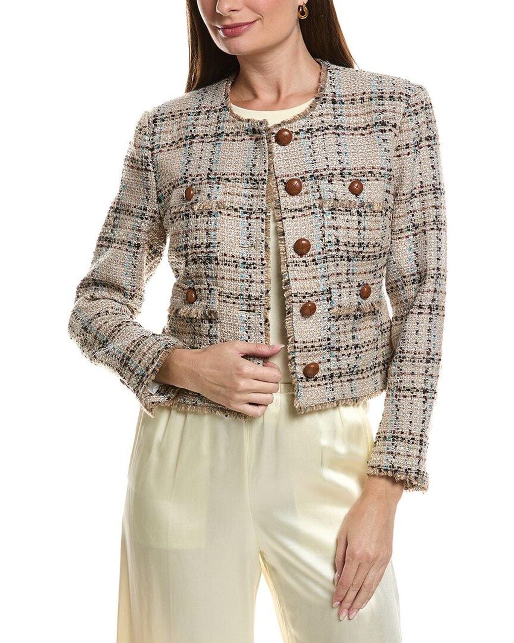 tyler boe Gray Randy Hyland Boucle Jacket