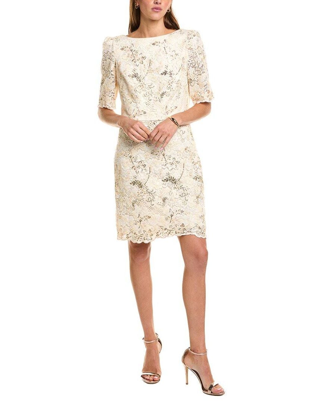 Eliza J Natural Cocktail Dress