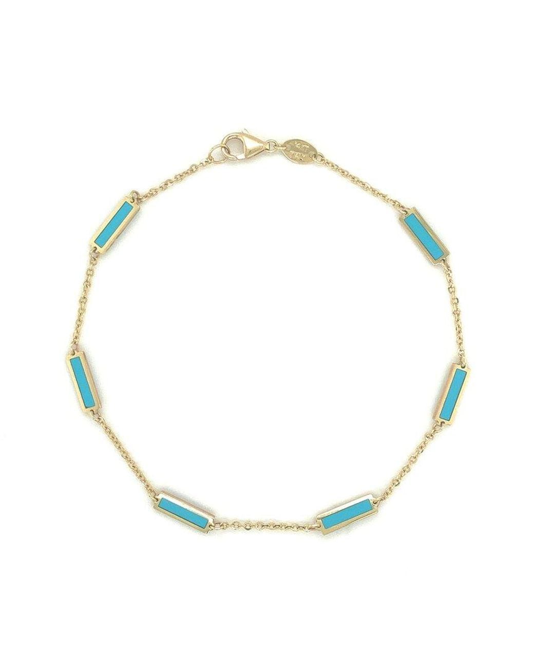 Sabrina Designs Multicolor 14K Station Bar Bracelet