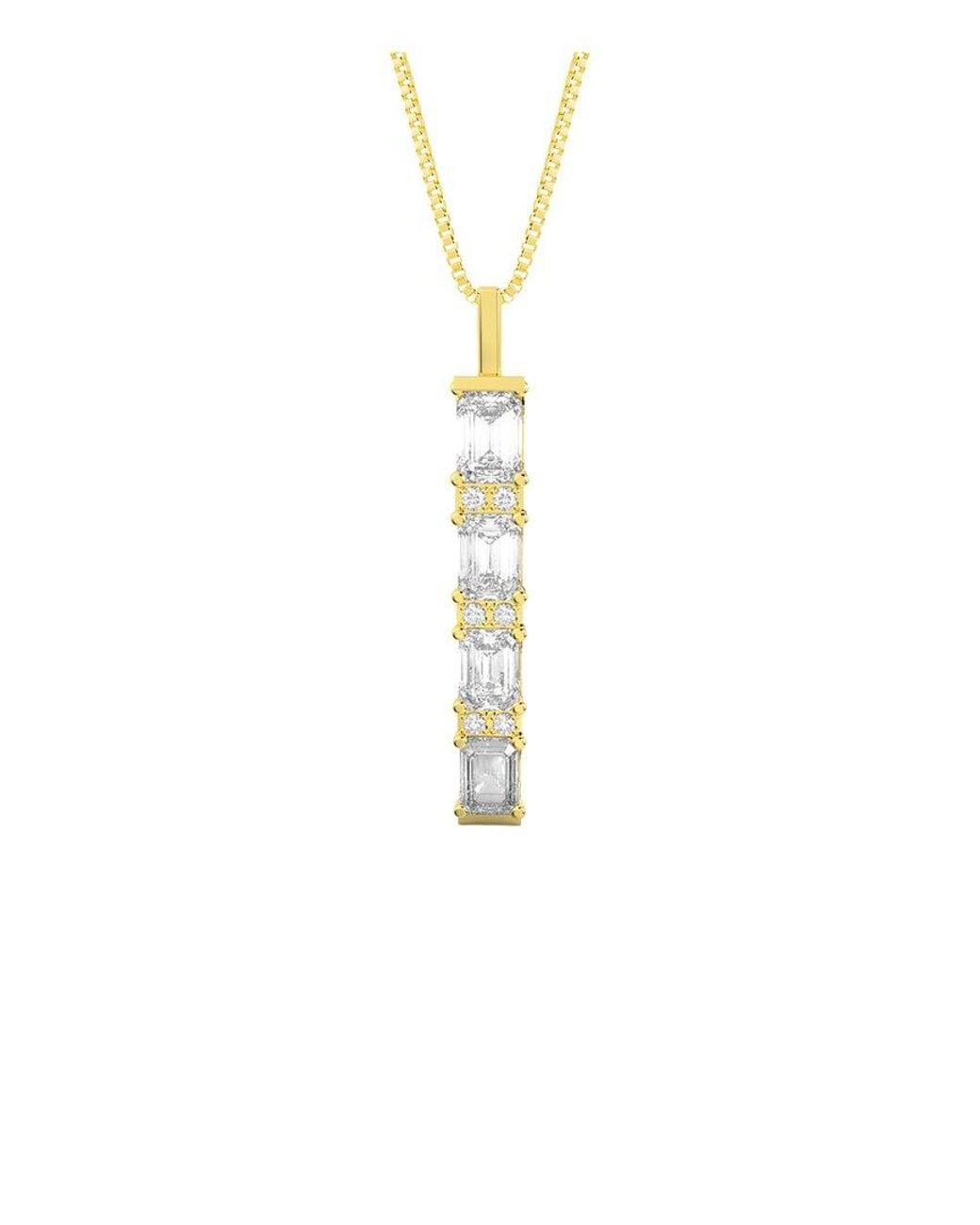 Amairah White 14K 3.00 Ct. Tw. Lab-Grown Diamond Pendant Necklace