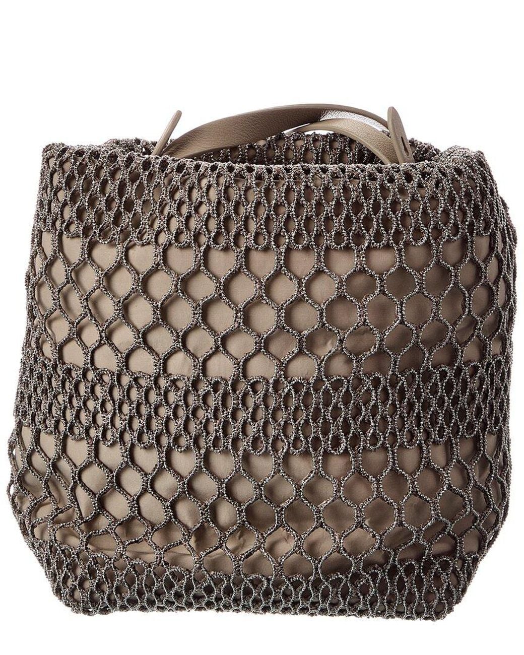 Brunello Cucinelli Brown Leather Bucket Bag