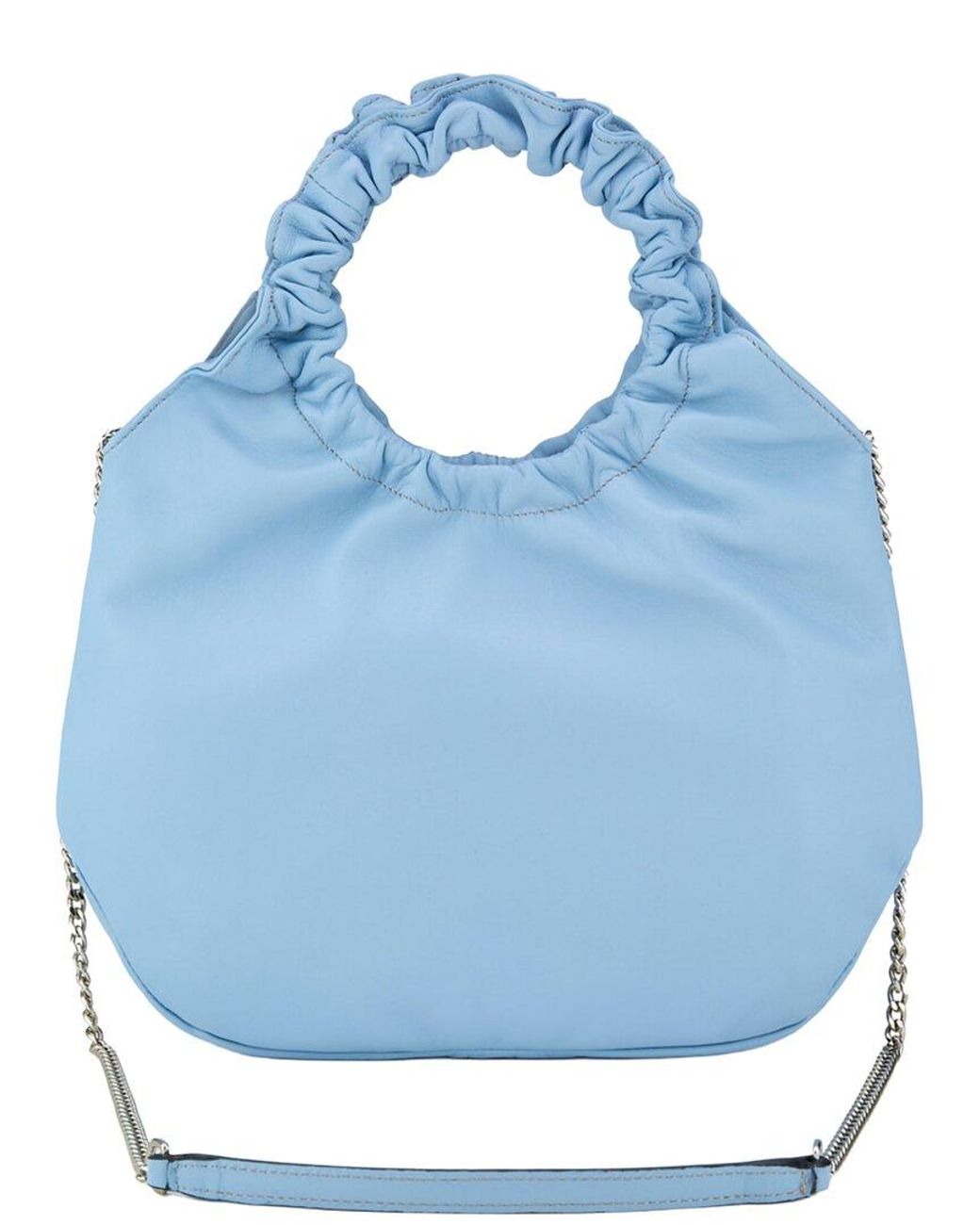 Agl Attilio Giusti Leombruni Blue Mini Gretty Leather Tote