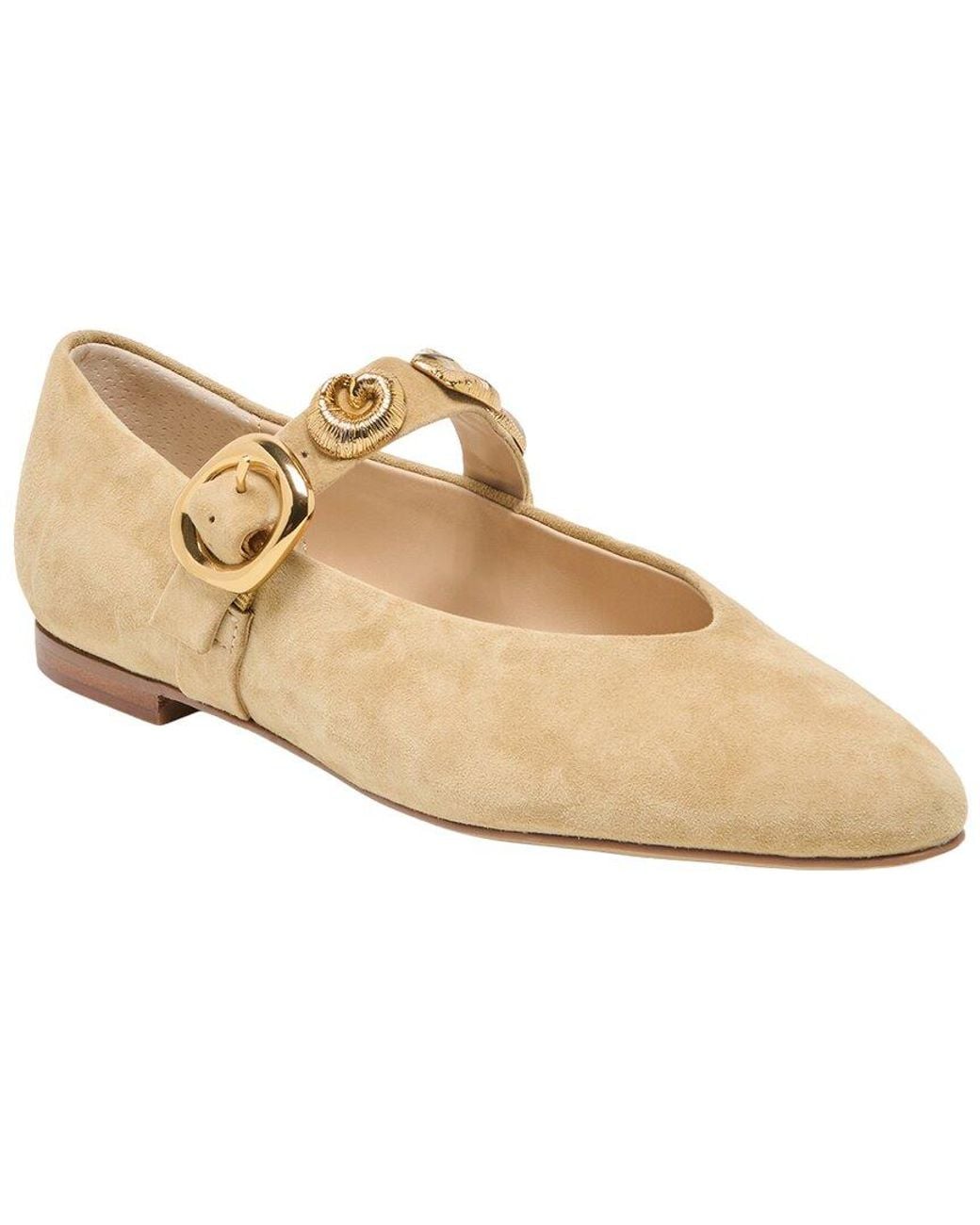 Dolce Vita Natural Loree Suede Flat