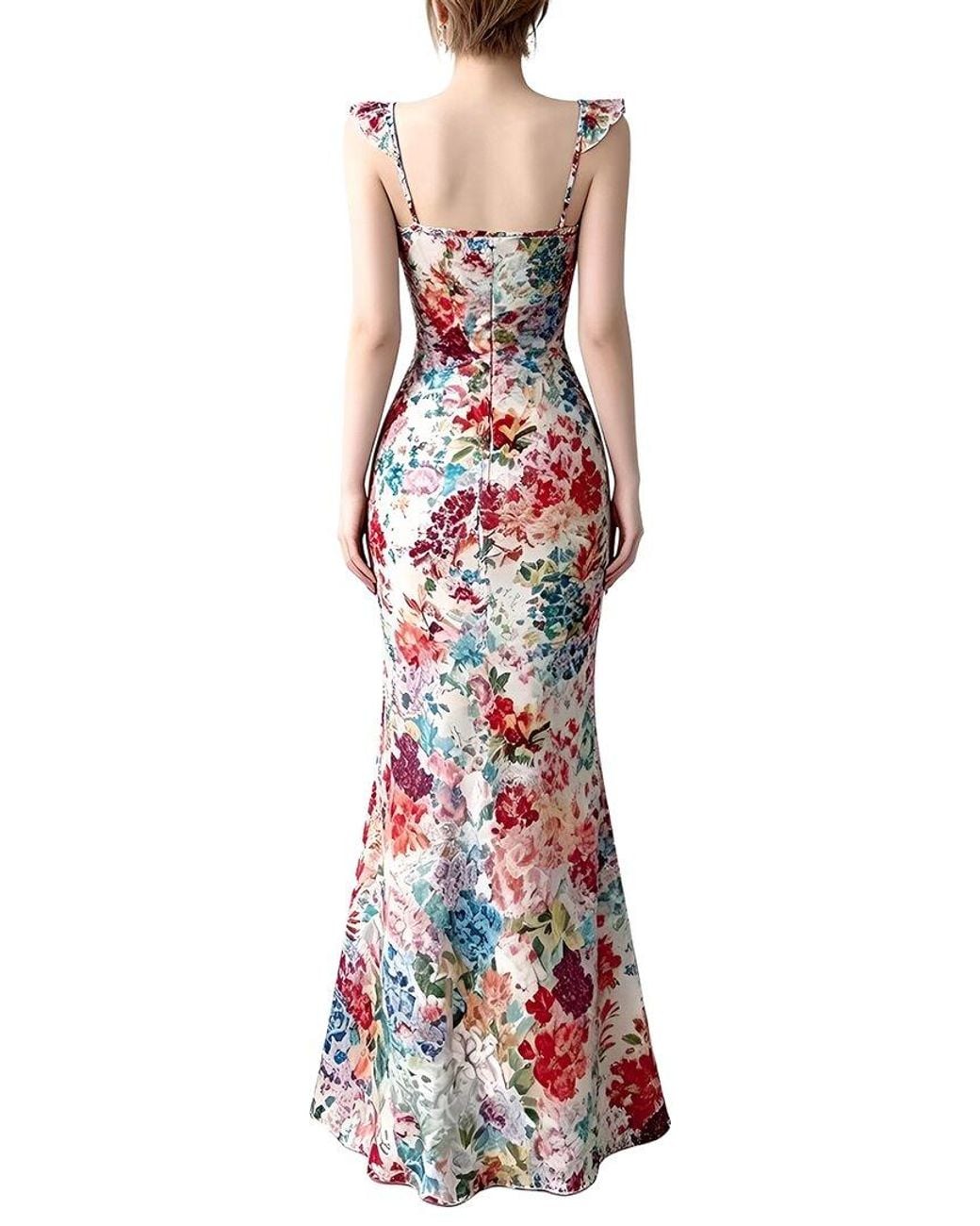 Linda Charm Red Sleeveless Maxi Dress