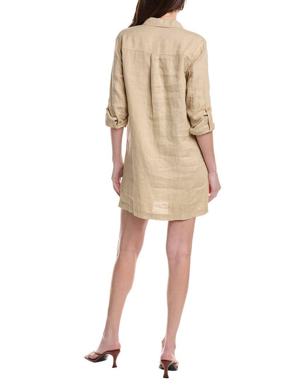 Michael Stars Natural Eleanor Utility Linen Shift Dress