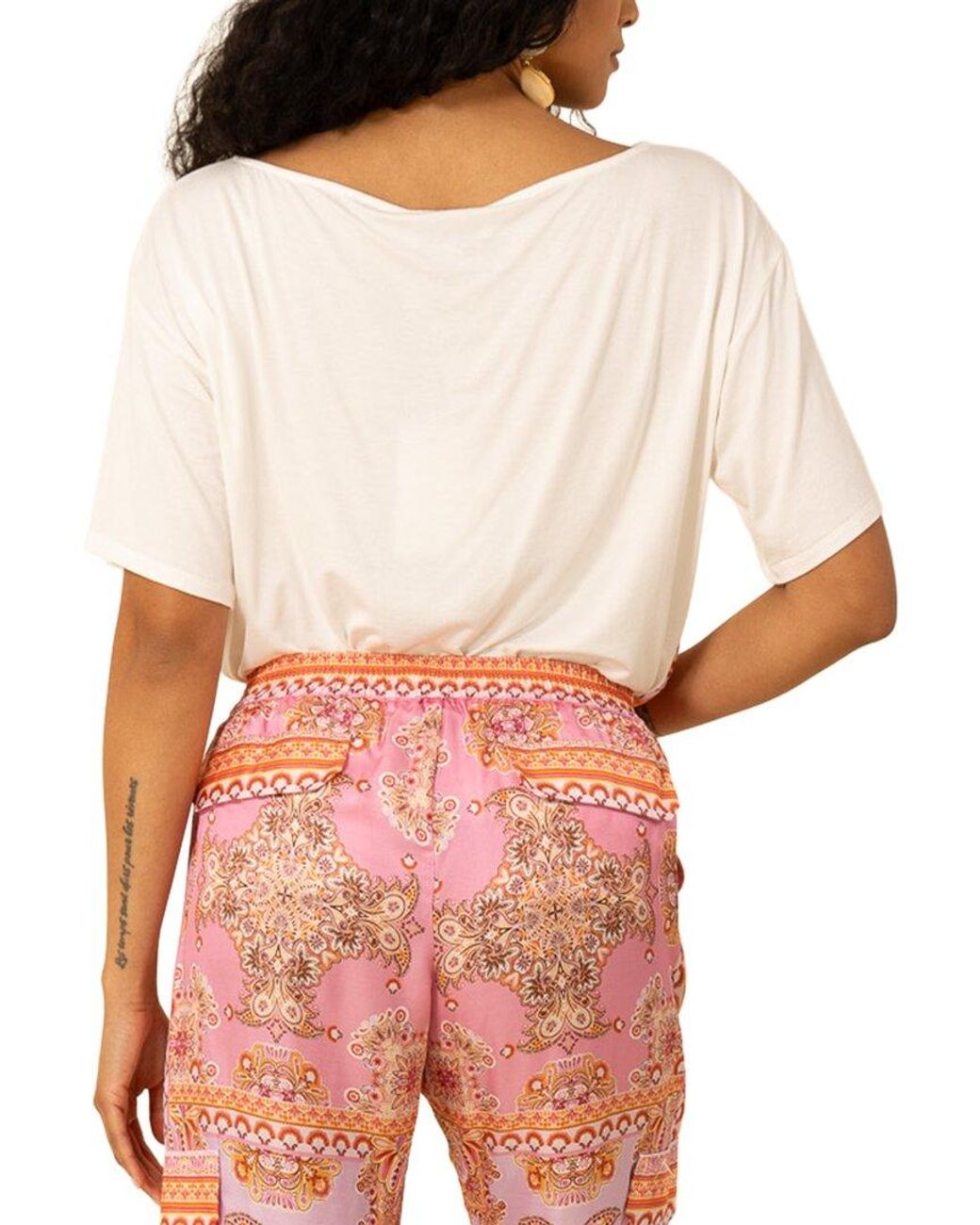 Hale Bob Red Silk-Blend Analia Knit