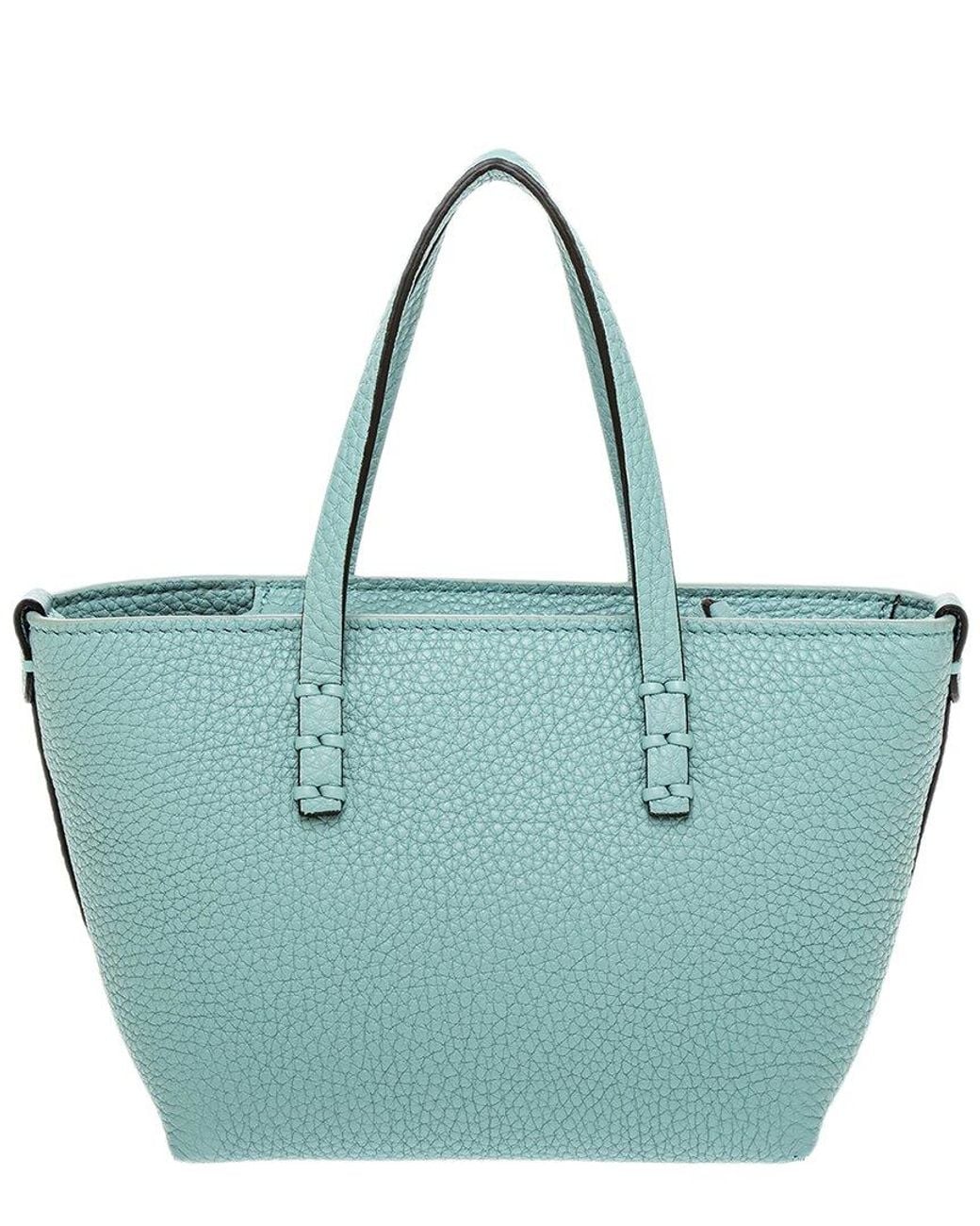 Fendi Blue Roll Mini Leather Tote