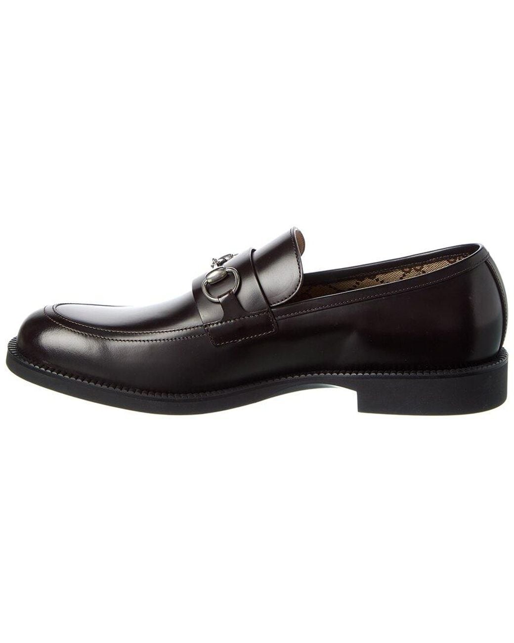 Gucci Black Horsebit Leather Loafer for men