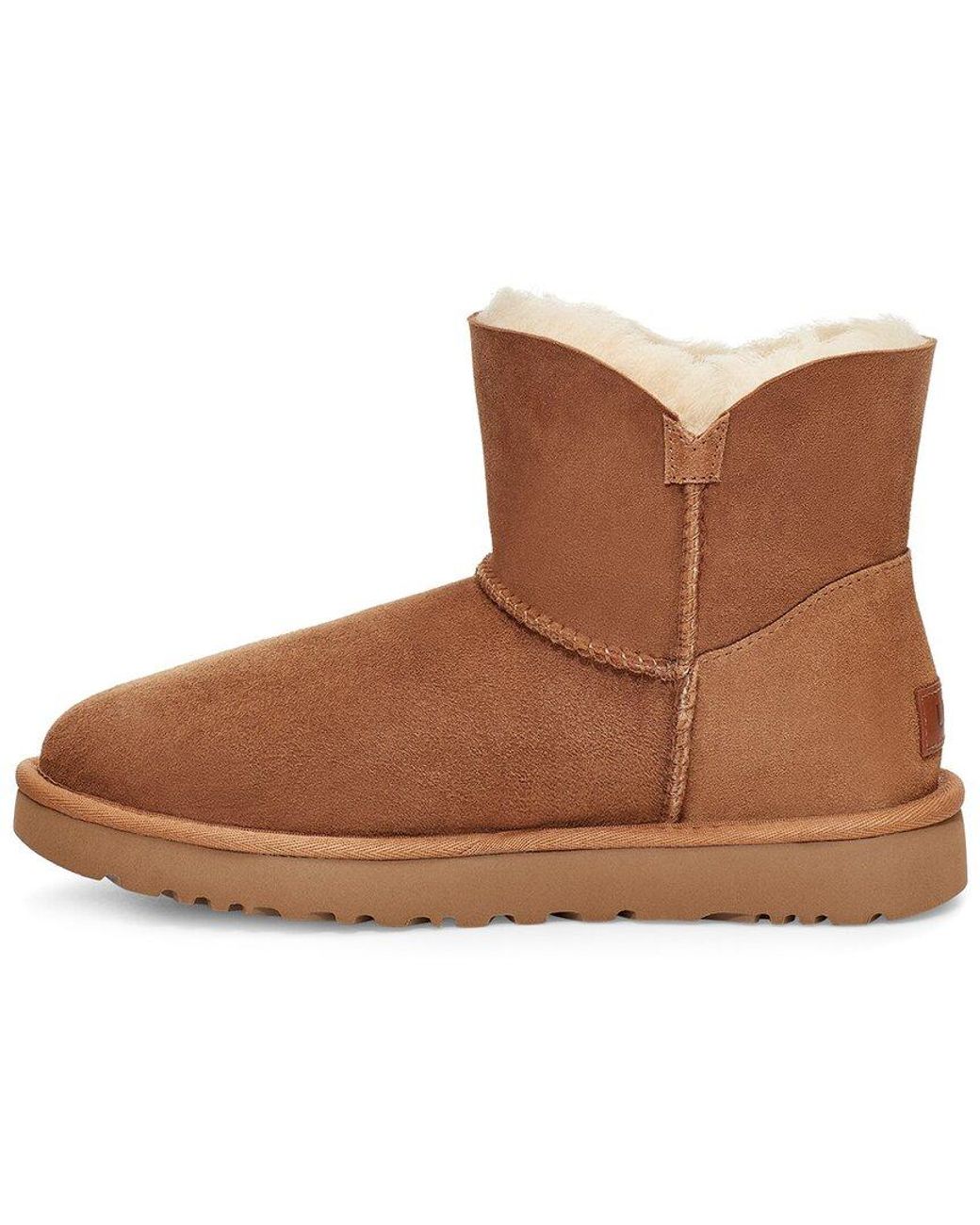 UGG Bailey Mini Suede Classic Boot in Brown | Lyst