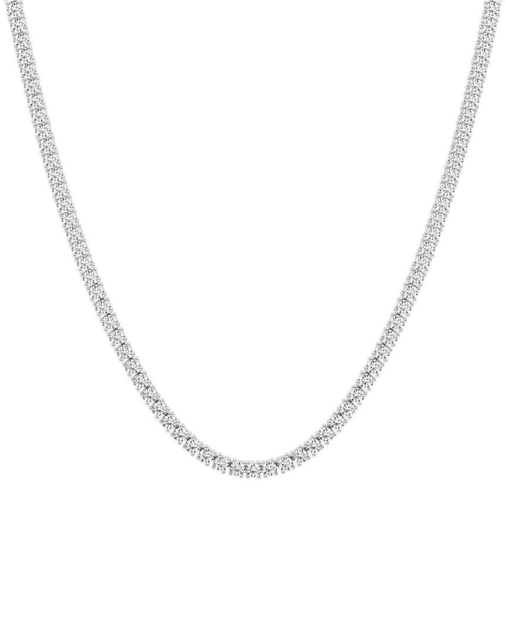 Lab Grown Diamonds White 14K 15.25 Ct. Tw. Lab-Grown Diamond Tennis Necklace