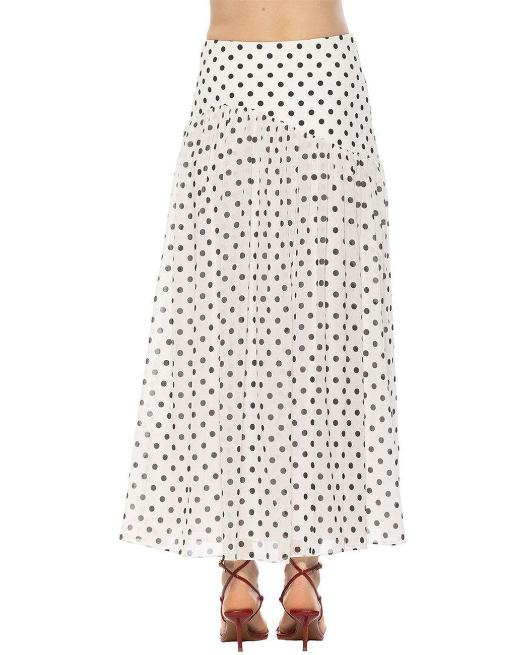 Alexia Admor White Eris A-Line Skirt
