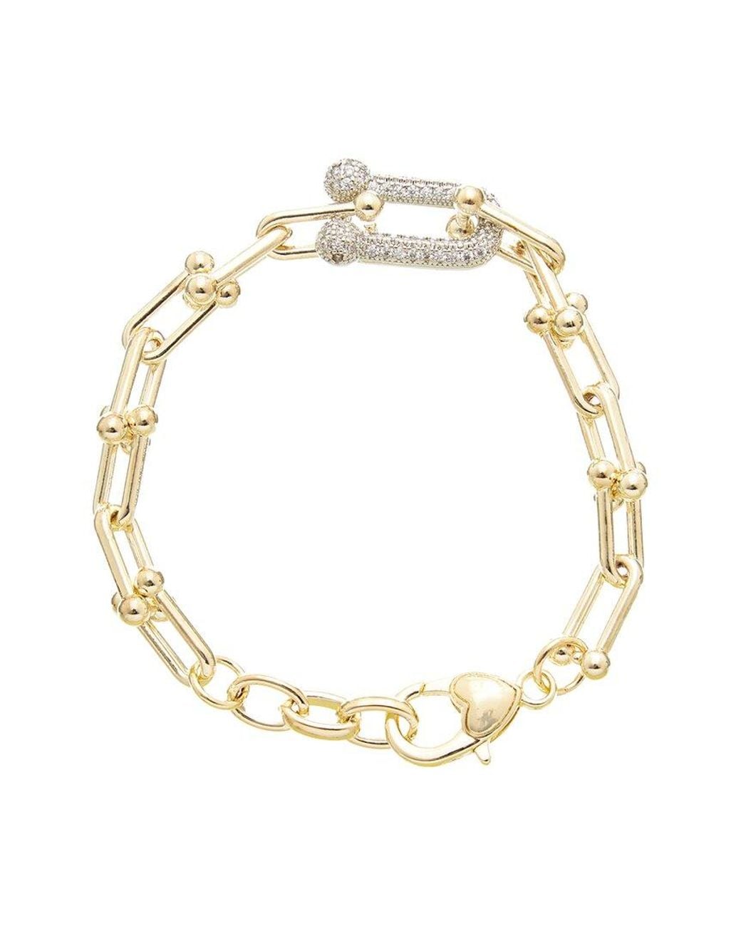 Juvell Metallic 18K Plated Cz Bracelet