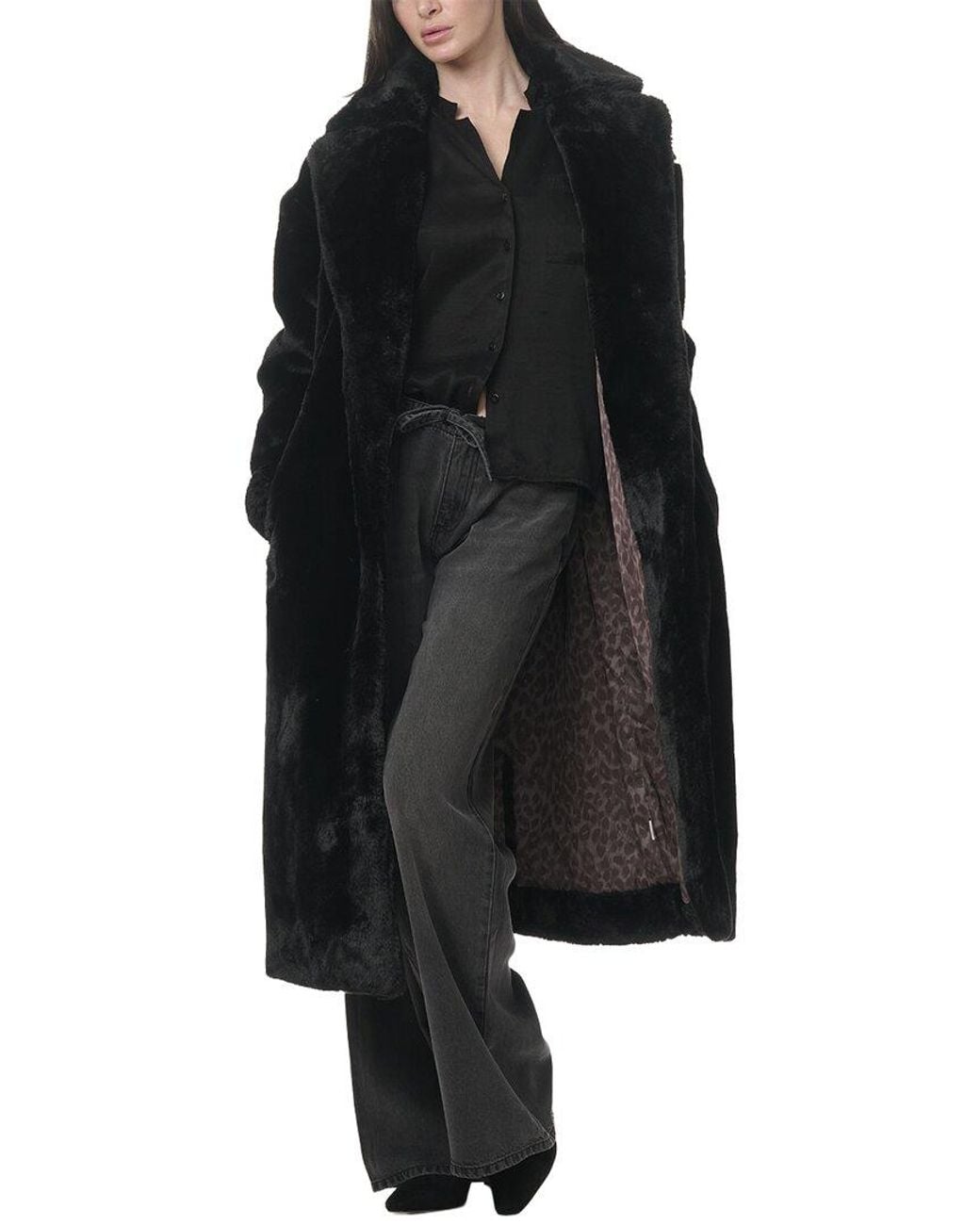 Splendid Black Lucia Long Coat