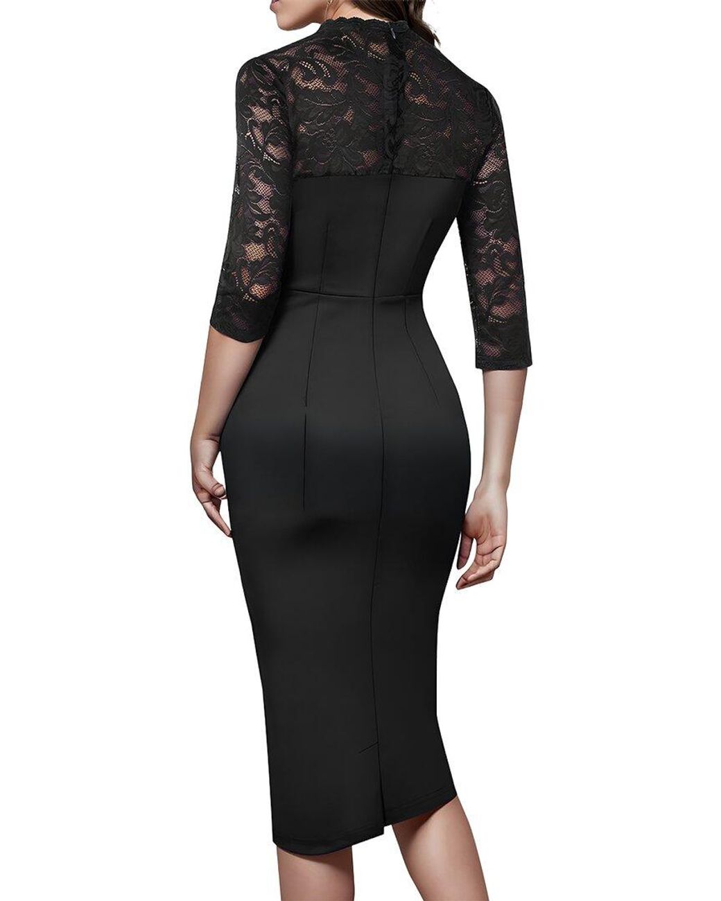 Vincent Black Sheath Dress