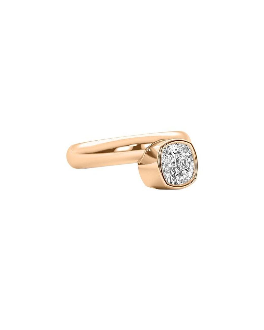 Lab Grown Diamonds White 14K Rose 1.00 Ct. Tw. Lab-Grown Diamond Ring