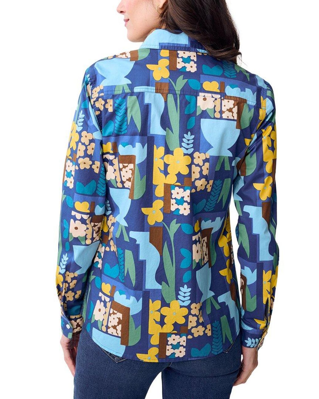 J.McLaughlin Blue Lois Blouse