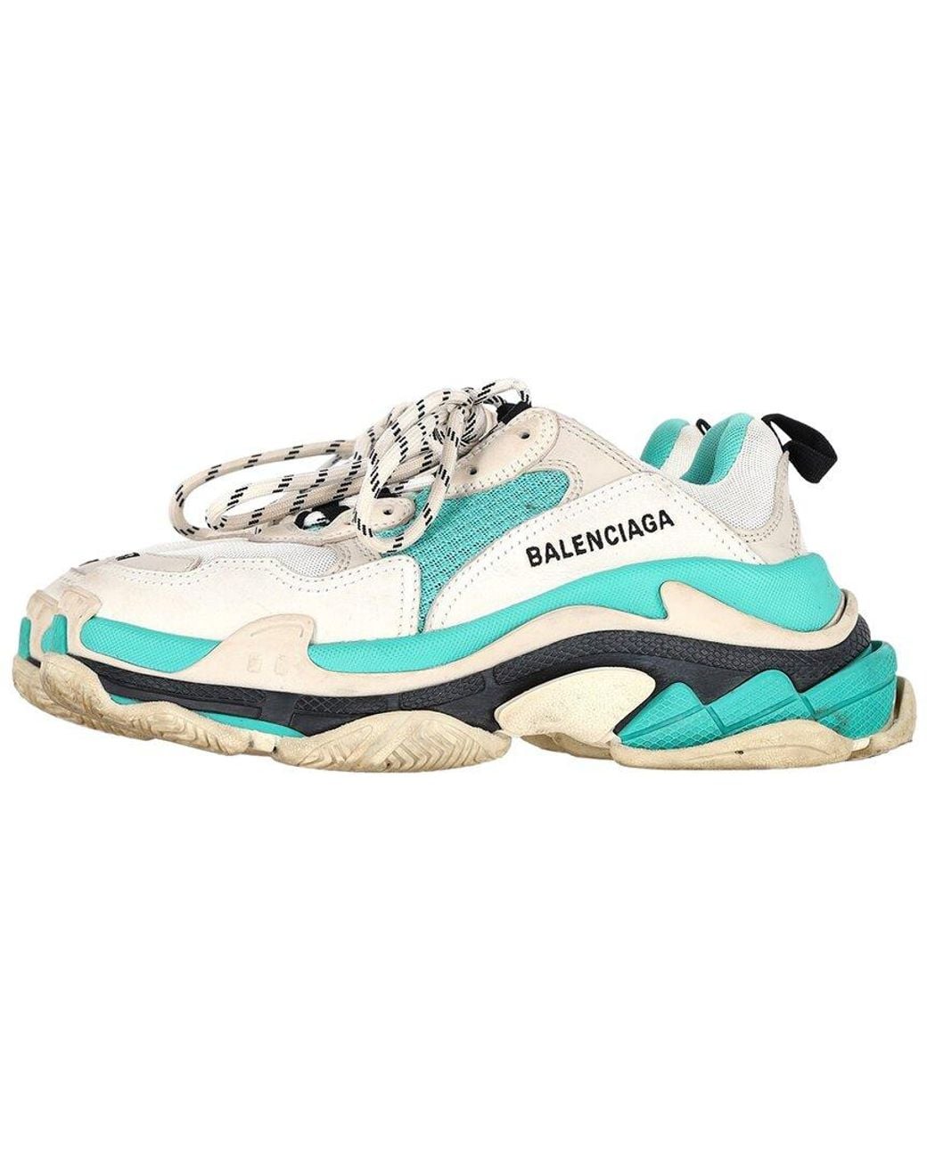 Balenciaga Blue Rubber Triple S Sneaker (Authentic Pre-Loved)