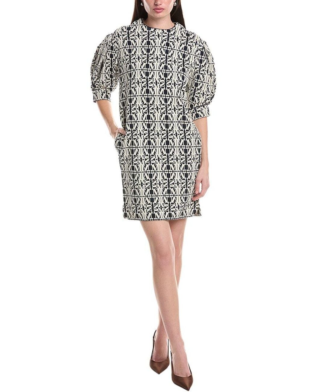 Max Mara Black Gustavo Jersey Mini Dress