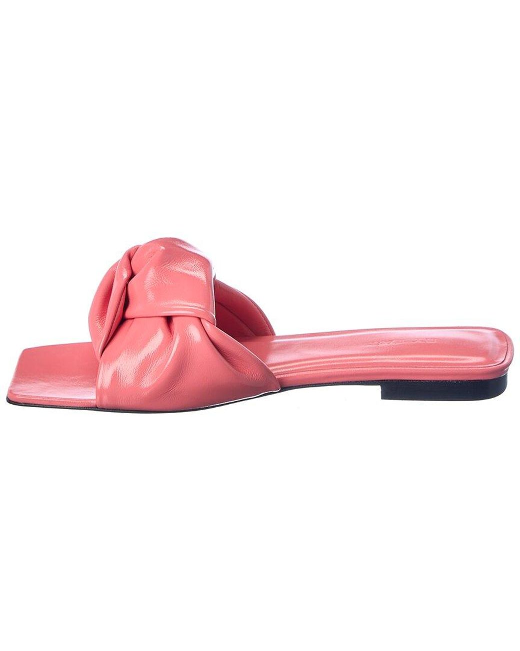By Far Pink Lima Leather Sandal