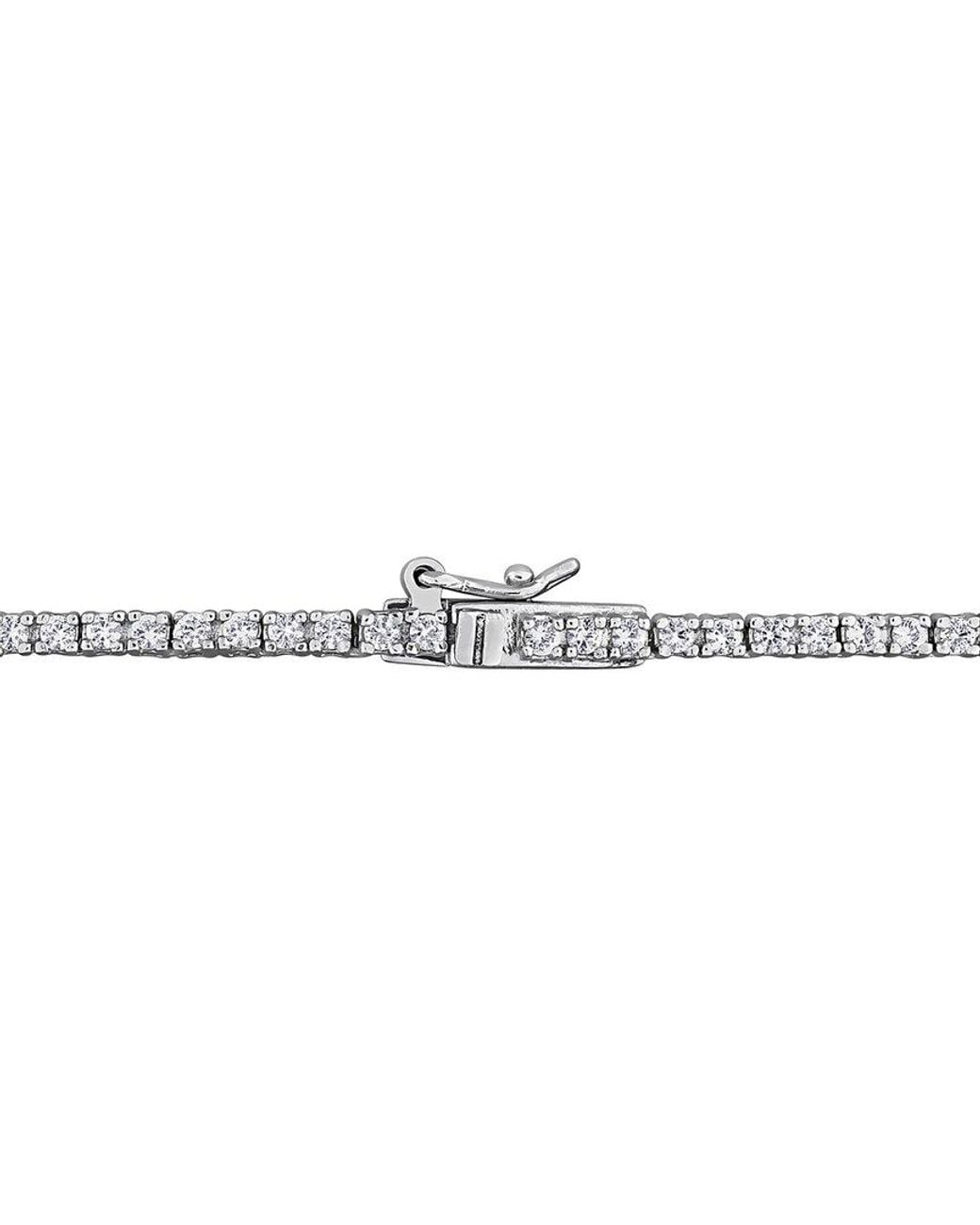 Rina Limor Metallic 5.50 Ct. Tw. Lab-Grown Sapphire Tennis Necklace