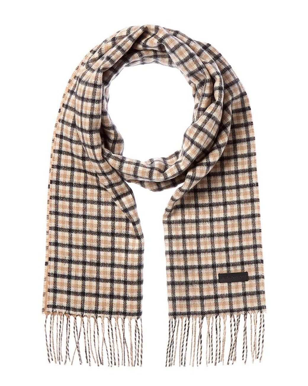 Bruno Magli Gray Silk & Cashmere-Blend Scarf for men