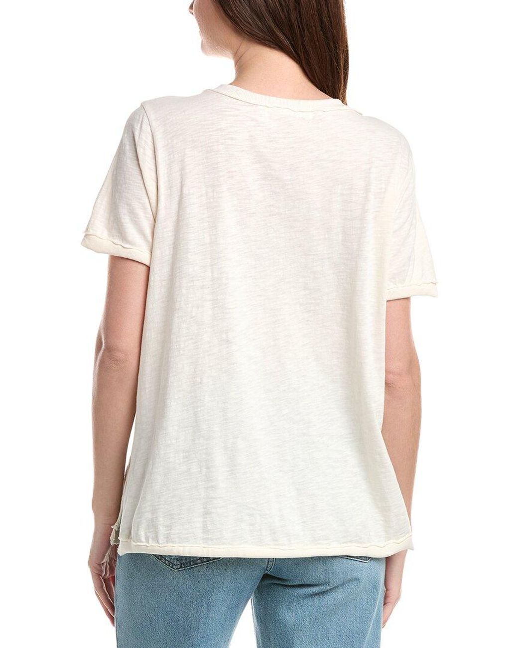 Project Social T White Knock Out V Neck T-Shirt