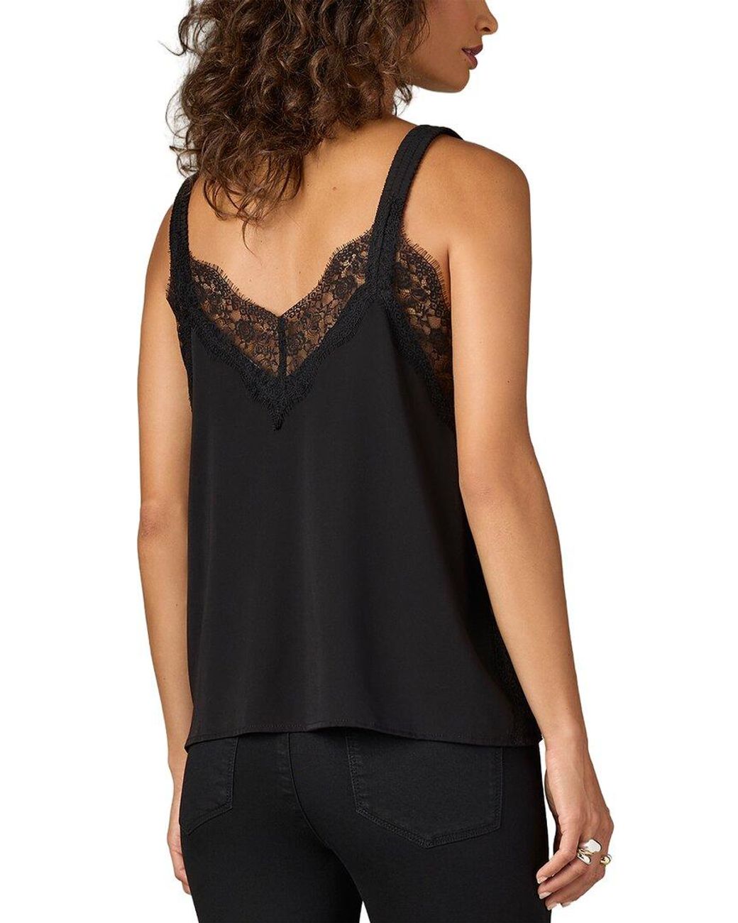 Wit & Wisdom Black Petite Woven Tank