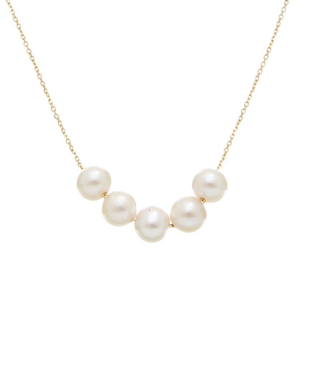 Maitre De Diamant Metallic 18K 7-8Mm Pearl Necklace