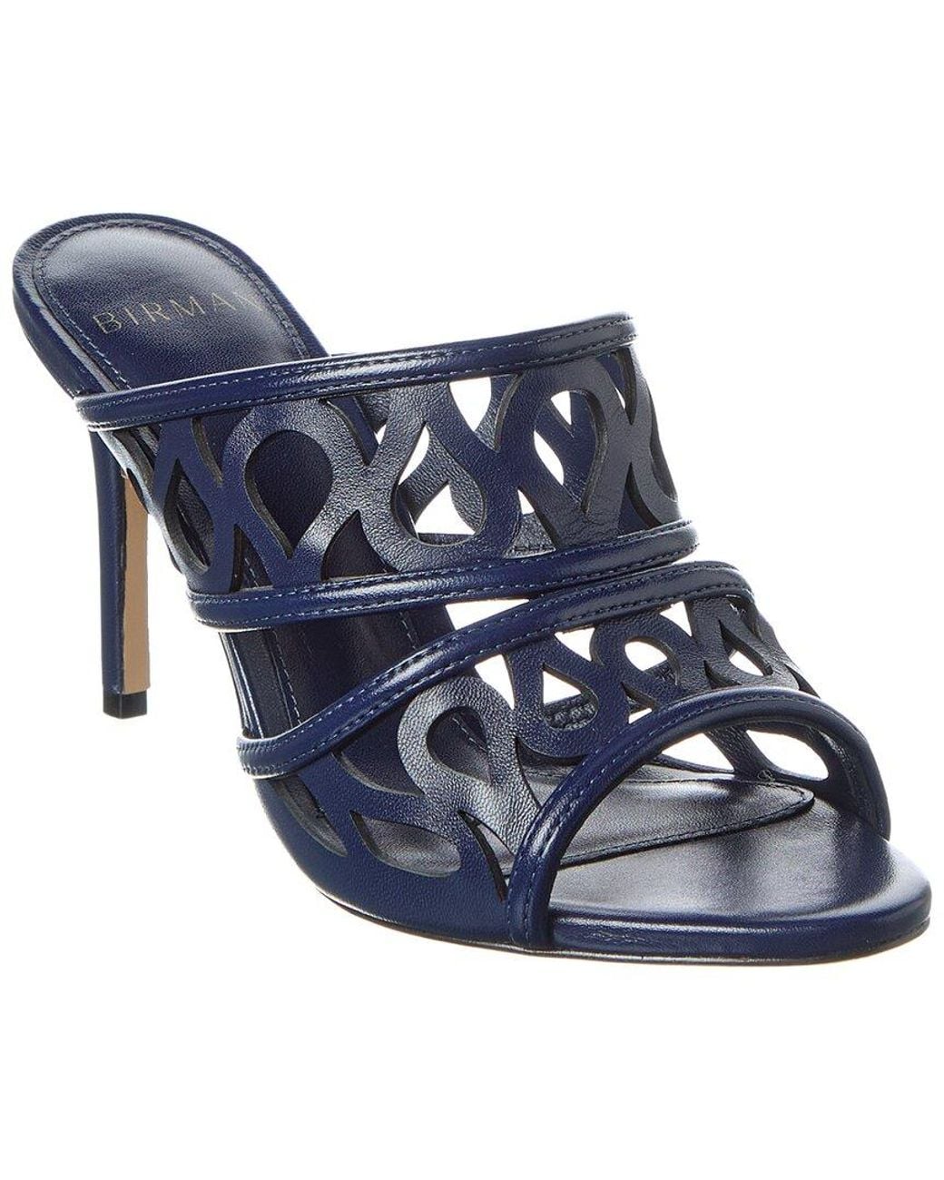 Alexandre Birman Blue Dakota 85 Leather Sandal
