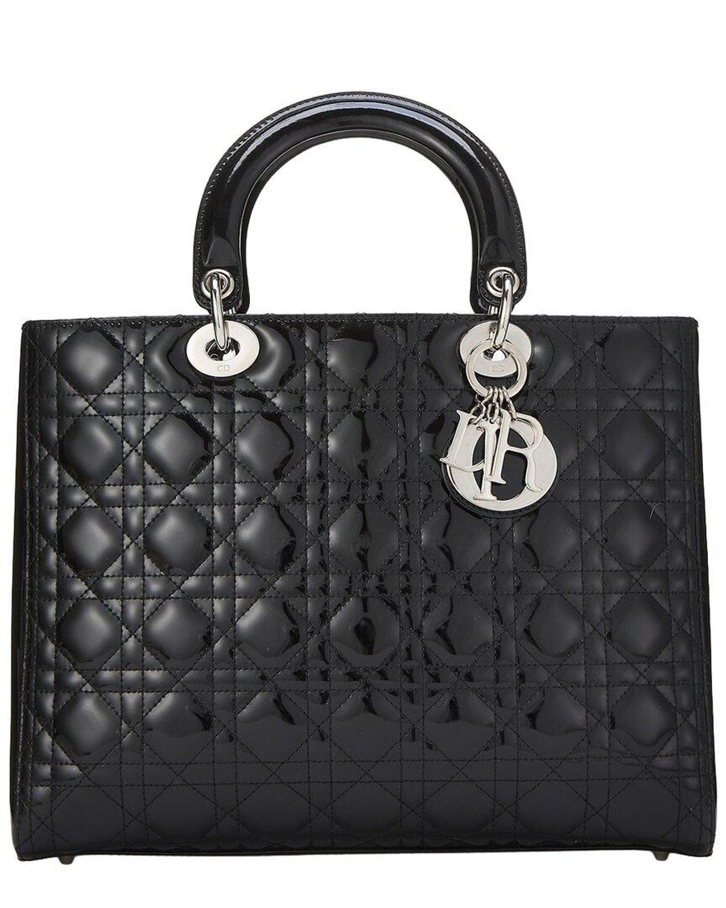 Dior Black Patent Leather Lady Large (Authentic Pre-Loved)