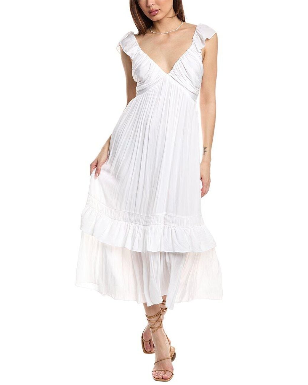 Ramy Brook White Nelly Maxi Dress