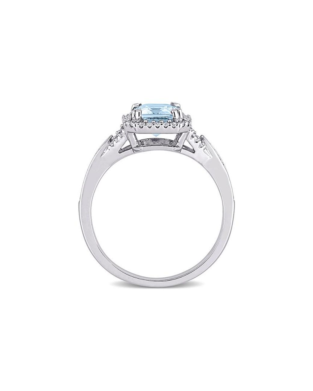 Rina Limor Blue 14k 2.10 Ct. Tw. Diamond & Aquamarine Ring