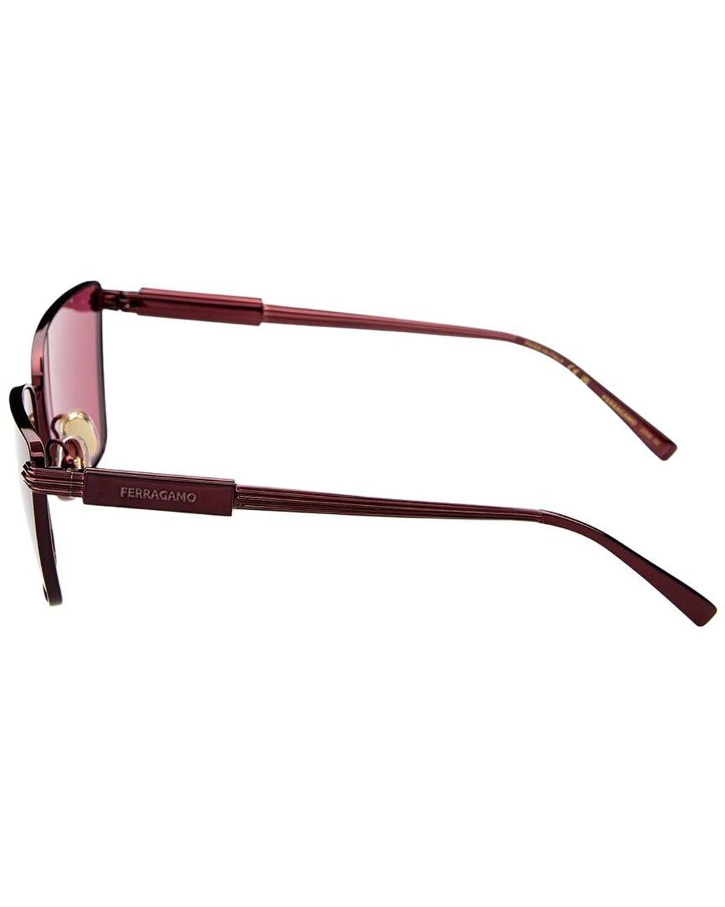 Ferragamo Red 59Mm Sunglasses
