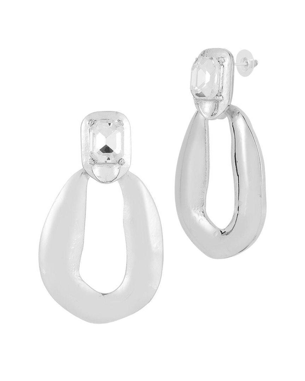 Sphera Milano White Plated Cz Earrings