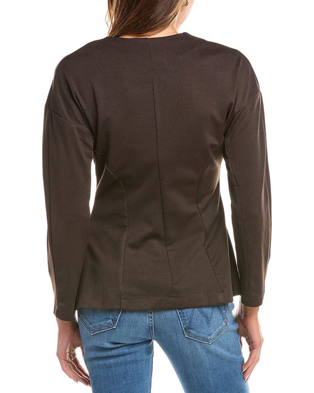 REVERIEE Gray Ponte Jacket