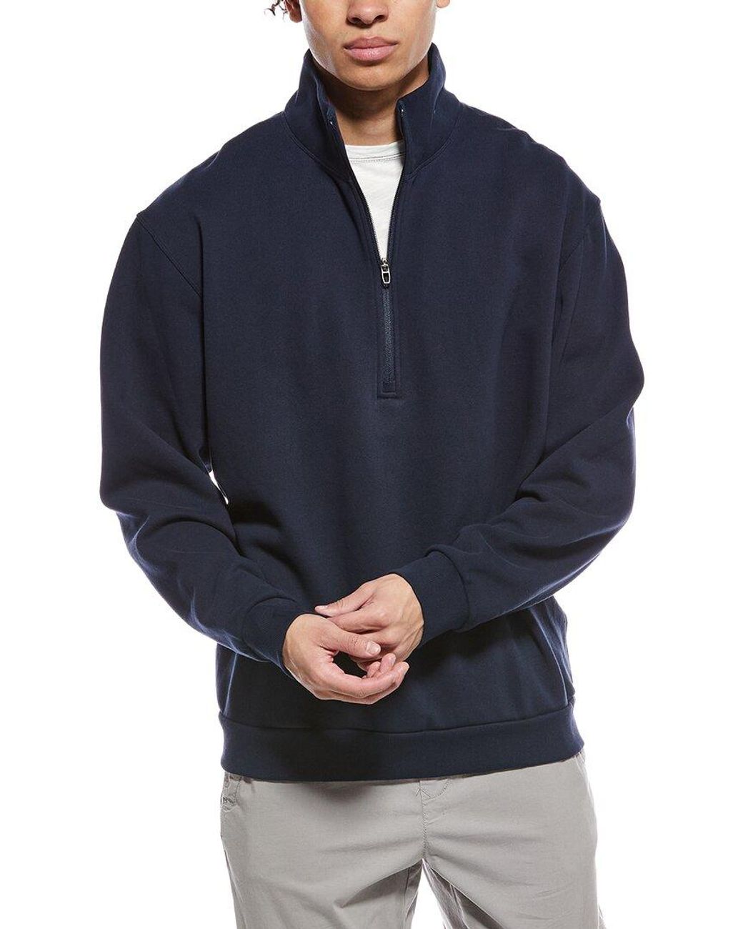 lululemon athletica Blue Steady State Half Zip Pullover for men
