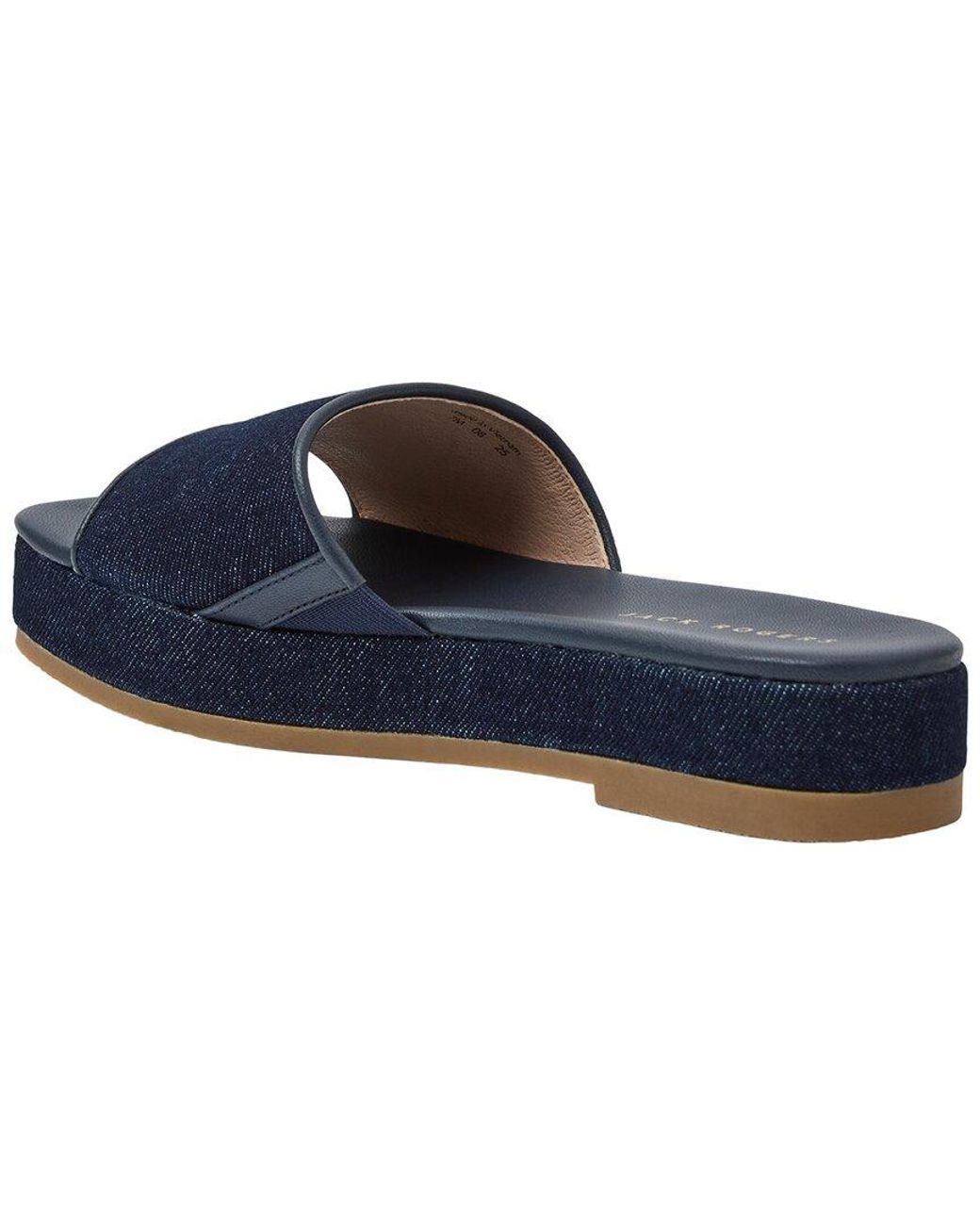 Jack Rogers Blue Bay Flatform Denim Sandal