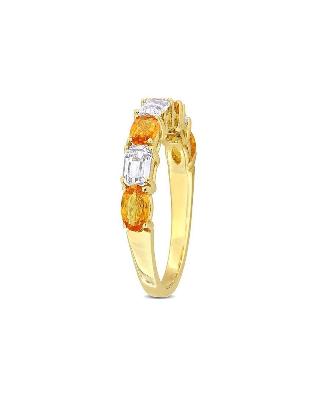 Rina Limor Metallic 14K 2.10 Ct. Tw. Gemstone Half-Eternity Ring