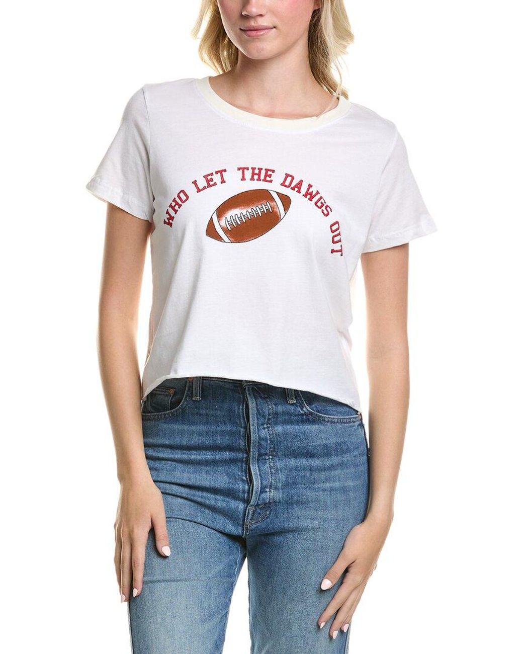 Prince Peter White Graphic Boyfriend Crop T-Shirt