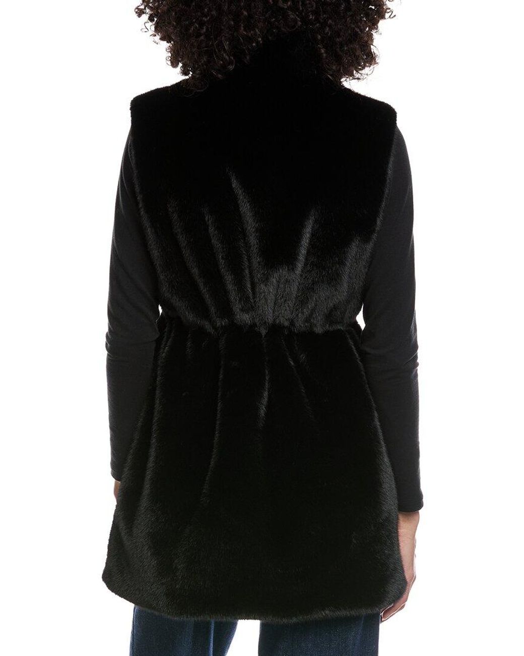 La Fiorentina Black Drawstring Cinched Vest