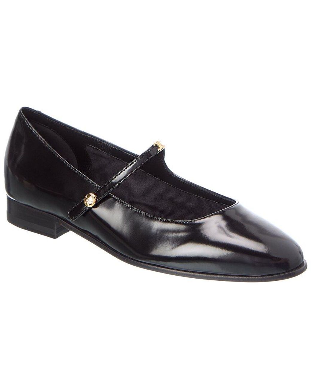 Céline Black City Patent Ballerina Flat