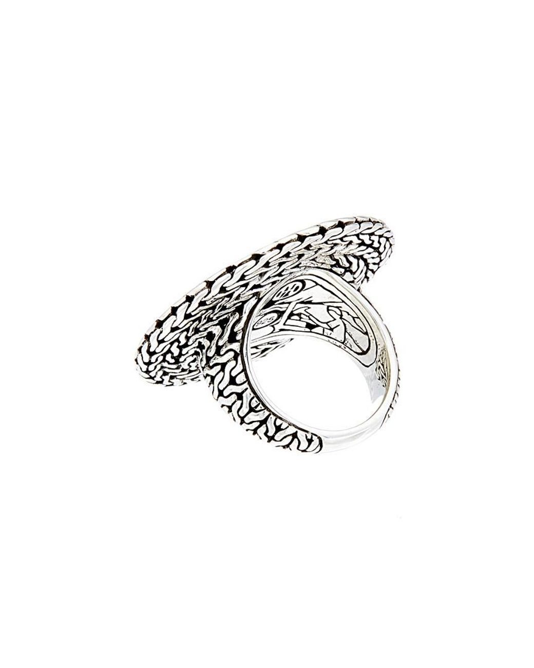 John Hardy White Palu Silver Ring