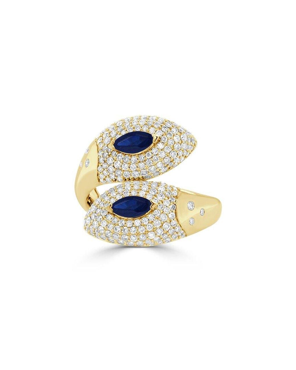 Sabrina Designs White 14K 1.06 Ct. Tw. Diamond Bypass Ring